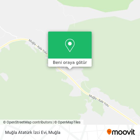 Muğla Atatürk İzci Evi harita