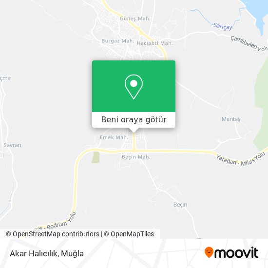 Akar Halıcılık harita