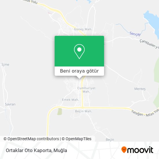 Ortaklar Oto Kaporta harita