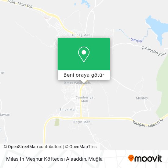 Milas In Meşhur Köftecisi Alaaddin harita