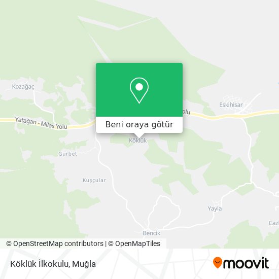 Köklük İlkokulu harita