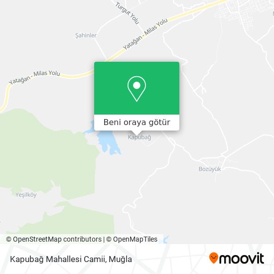 Kapubağ Mahallesi Camii harita