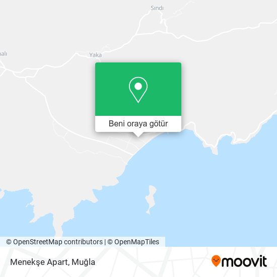 Menekşe Apart harita