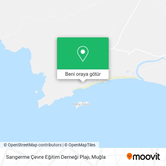 Sarıgerme Çevre Eğitim Derneği Plajı harita