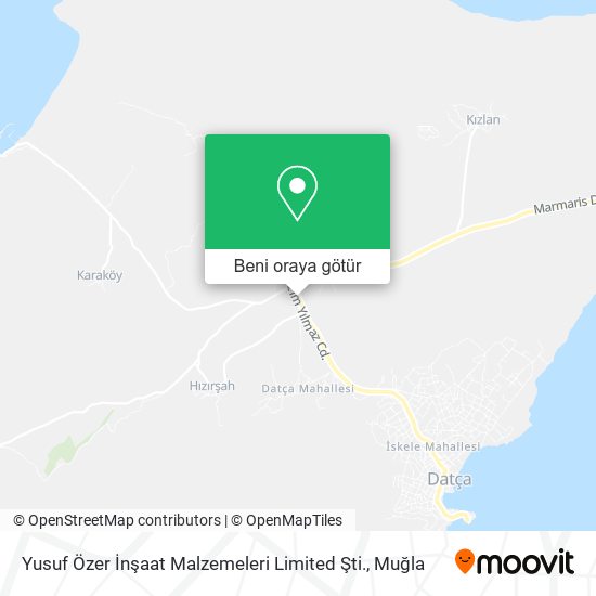 Yusuf Özer İnşaat Malzemeleri Limited Şti. harita