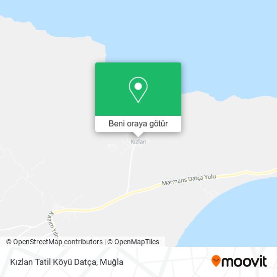 Kızlan Tatil Köyü Datça harita