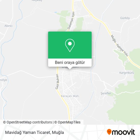 Mavidağ Yaman Ticaret harita