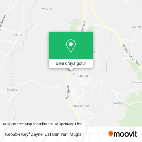 Kebab-ı Keyf Zeynel Ustanın Yeri harita