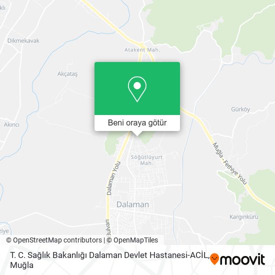 T. C. Sağlık Bakanlığı Dalaman Devlet Hastanesi-ACİL harita