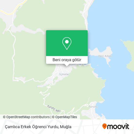 Çamlıca Erkek Öğrenci Yurdu harita