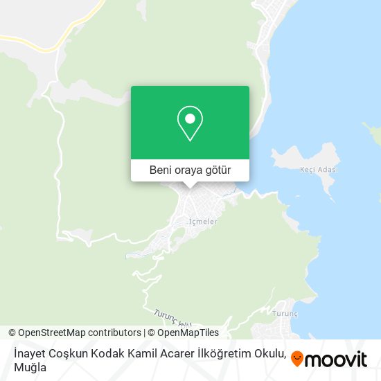 İnayet Coşkun Kodak Kamil Acarer İlköğretim Okulu harita