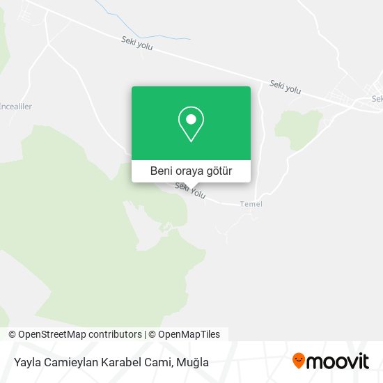 Yayla Camieylan Karabel Cami harita