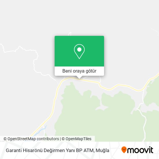 Garanti Hisarönü Değirmen Yanı BP ATM harita