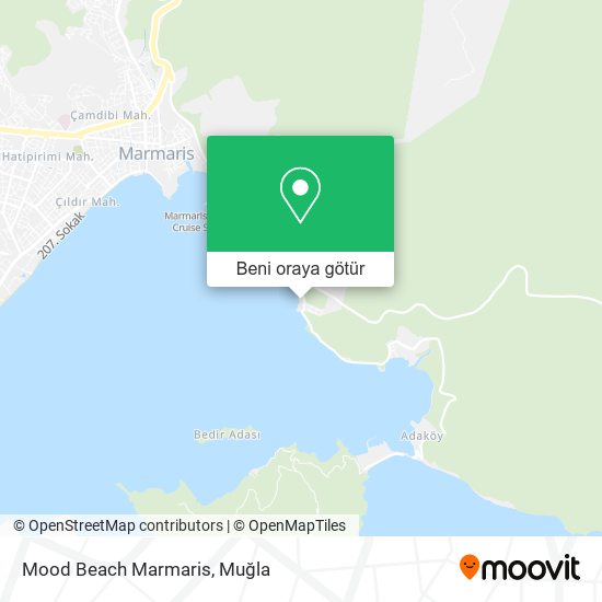 Mood Beach Marmaris harita