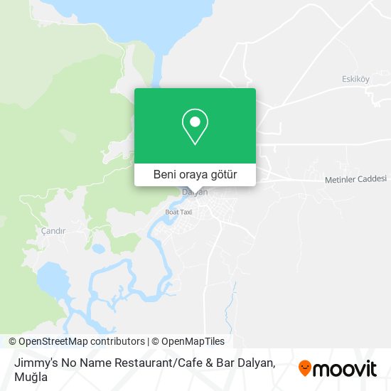 Jimmy's No Name Restaurant / Cafe & Bar Dalyan harita