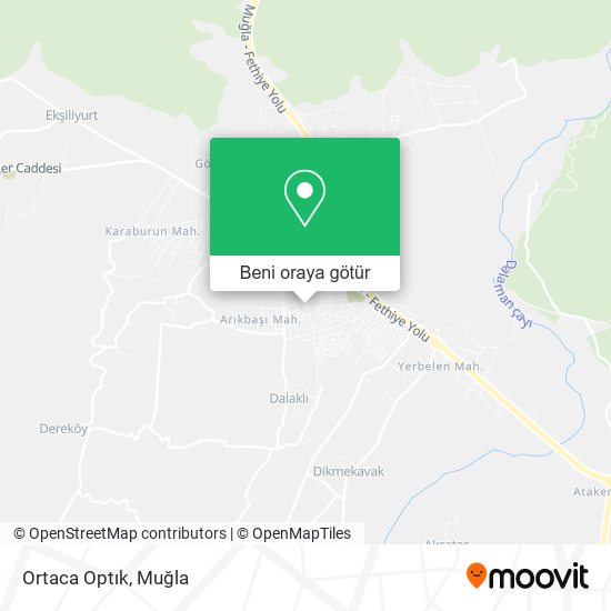 Ortaca Optık harita
