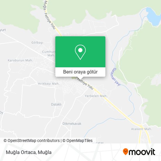 Muğla Ortaca harita