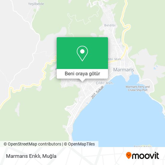 Marmarıs Erıklı harita