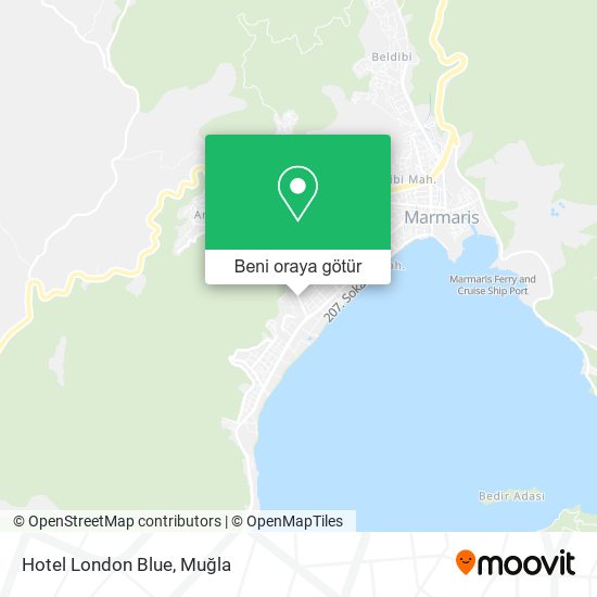 Hotel London Blue harita