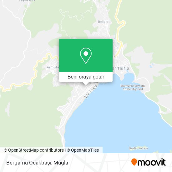 Bergama Ocakbaşı harita