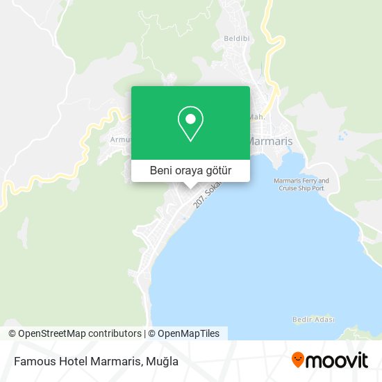 Famous Hotel Marmaris harita