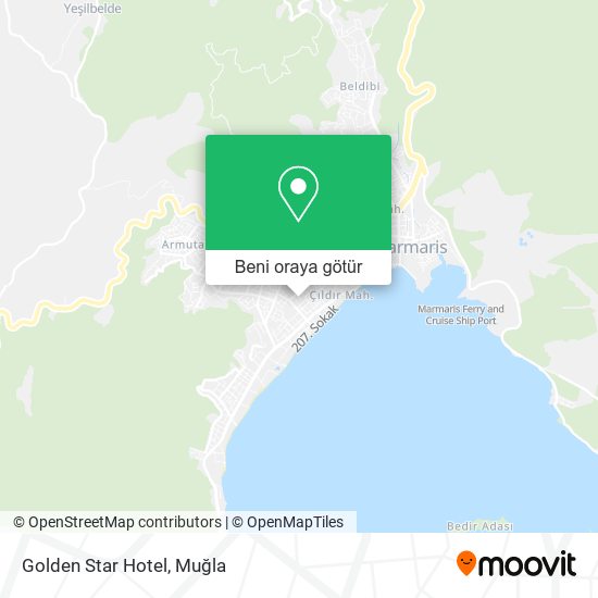Golden Star Hotel harita