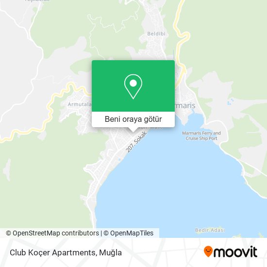 Club Koçer Apartments harita
