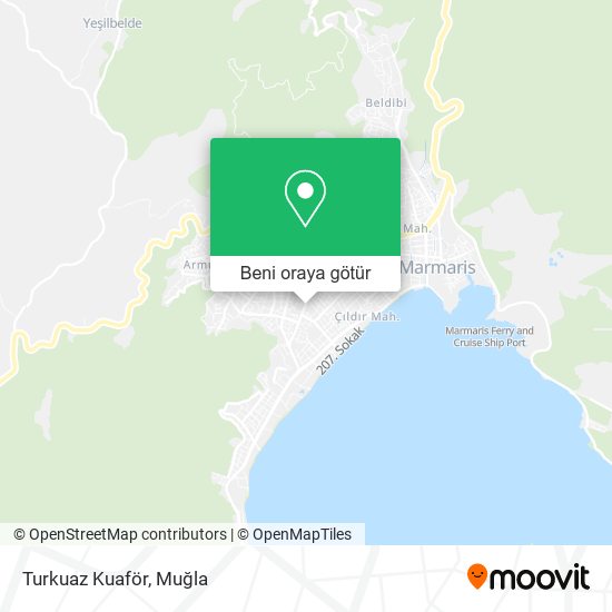 Turkuaz Kuaför harita