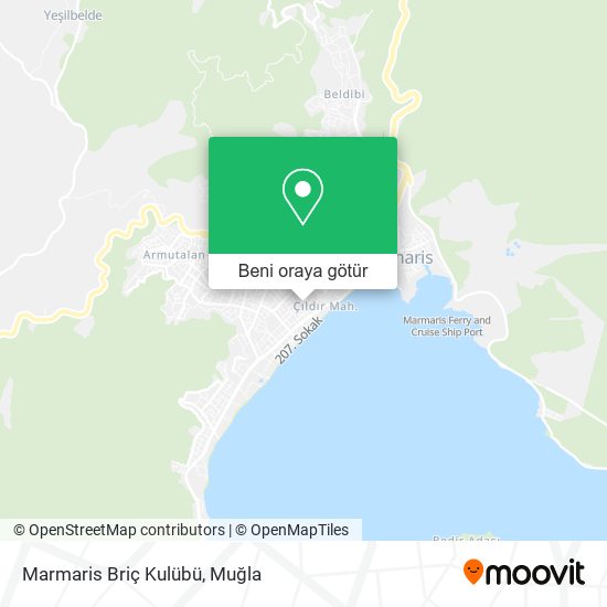 Marmaris Briç Kulübü harita