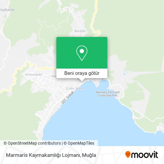 Marmaris Kaymakamlığı Lojmanı harita