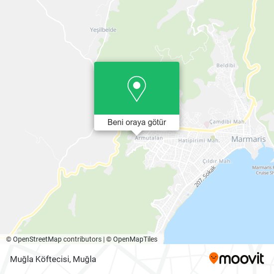 Muğla Köftecisi harita