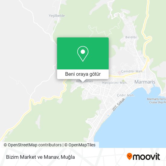 Bizim Market ve Manav harita