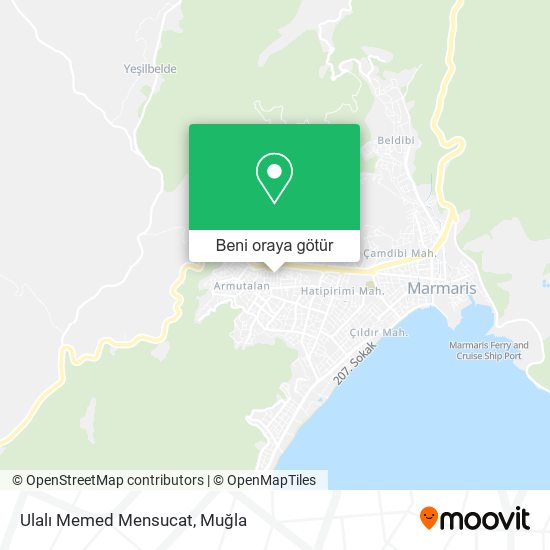 Ulalı Memed Mensucat harita