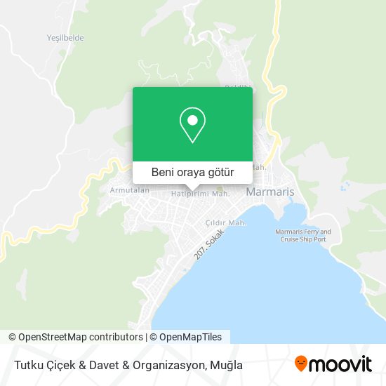 Tutku Çiçek & Davet & Organizasyon harita
