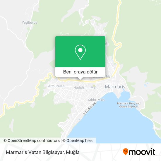 Marmaris Vatan Bilgisayar harita