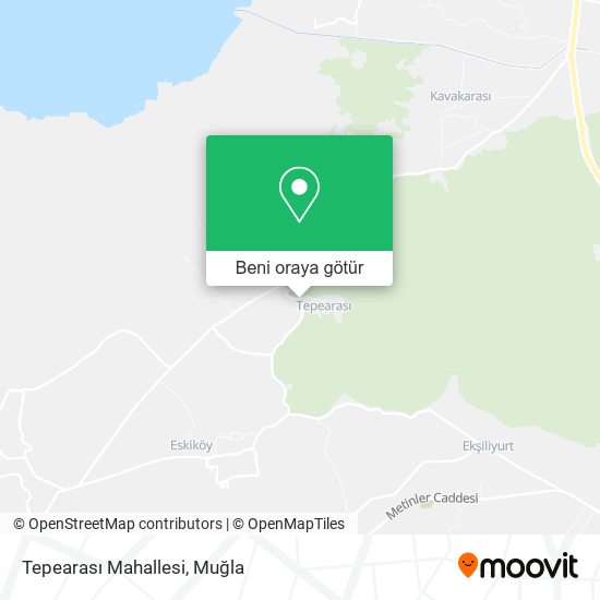 Tepearası Mahallesi harita