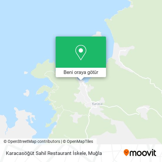 Karacasöğüt Sahil Restaurant İskele harita