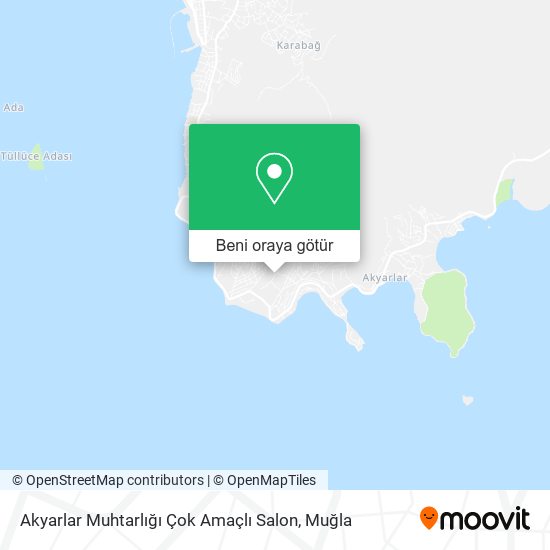 Akyarlar Muhtarlığı Çok Amaçlı Salon harita