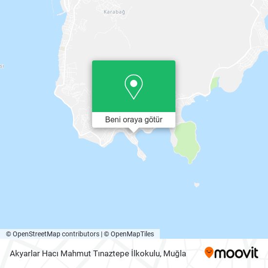Akyarlar Hacı Mahmut Tınaztepe İlkokulu harita