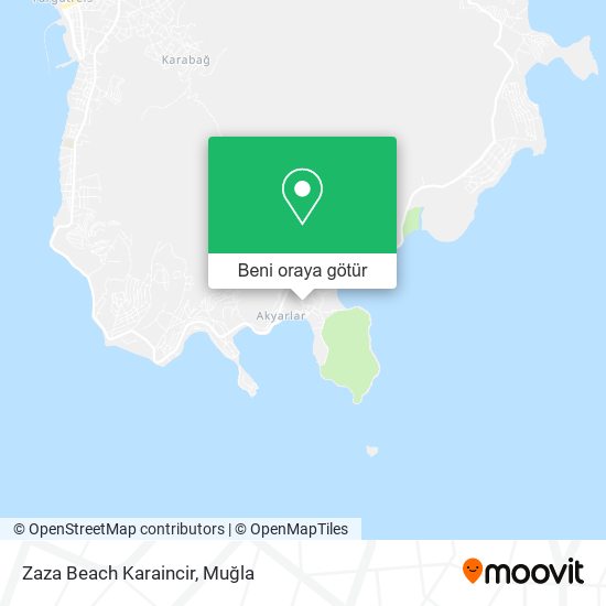 Zaza Beach Karaincir harita