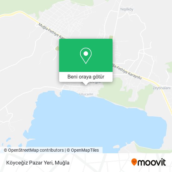 Köyceğiz Pazar Yeri harita