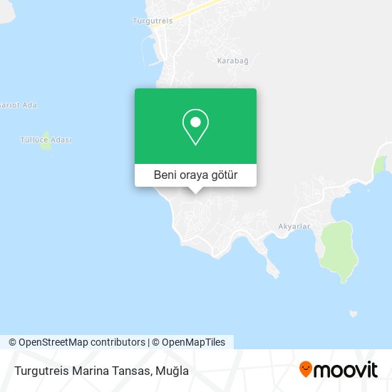 Turgutreis Marina Tansas harita