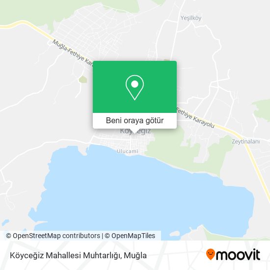 Köyceğiz Mahallesi Muhtarlığı harita