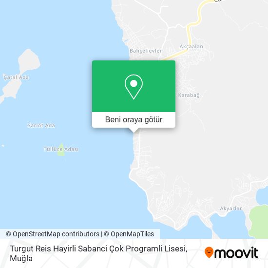 Turgut Reis Hayirli Sabanci Çok Programli Lisesi harita