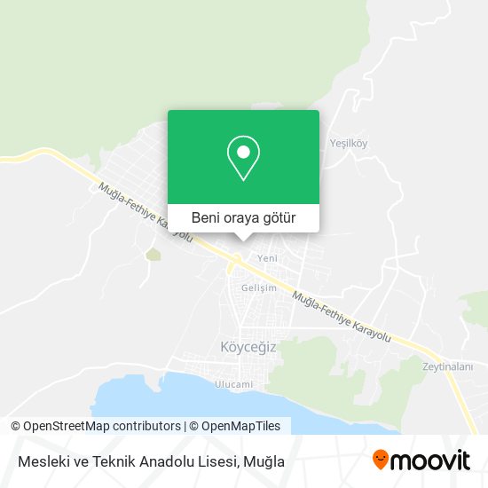 Mesleki ve Teknik Anadolu Lisesi harita