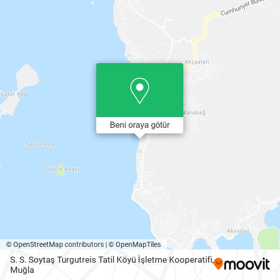 S. S. Soytaş Turgutreis Tatil Köyü İşletme Kooperatifi harita