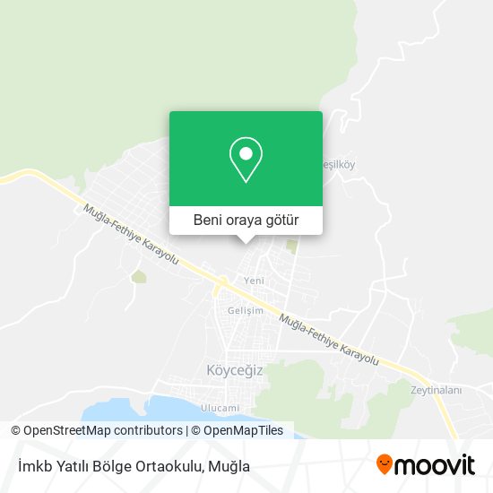 İmkb Yatılı Bölge Ortaokulu harita
