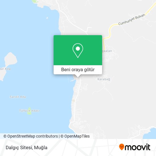 Dalgıç Sitesi harita