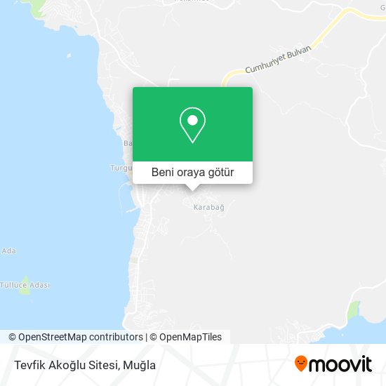 Tevfik Akoğlu Sitesi harita