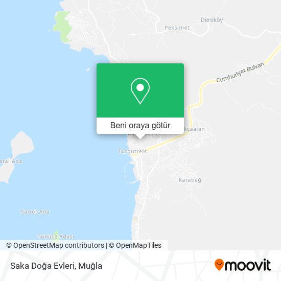 Saka Doğa Evleri harita